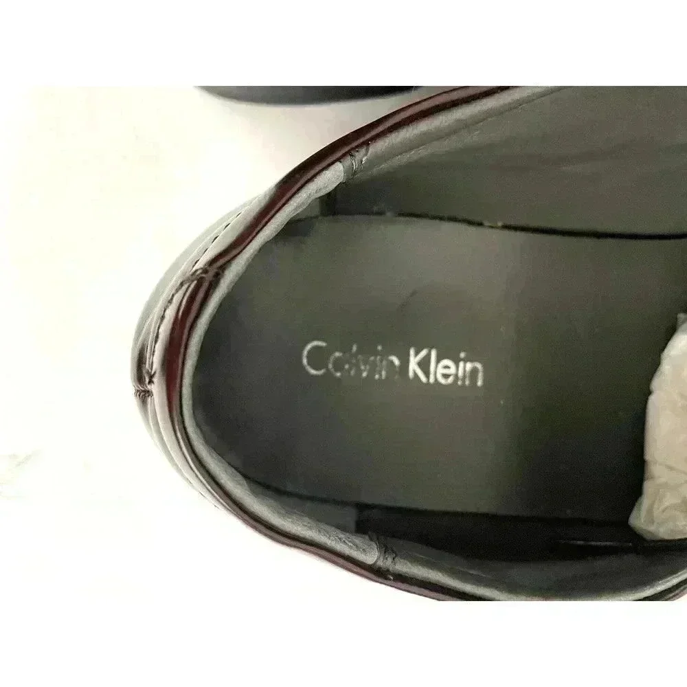 Calvin Klein Brown‎ Shiny Oxford Dress Men's Shoes Size 13